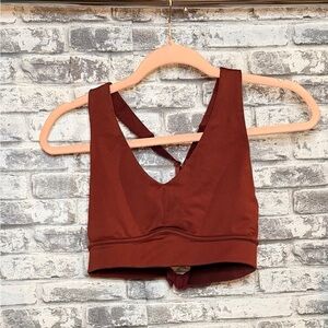 Fabletics Burgundy Sports Bra